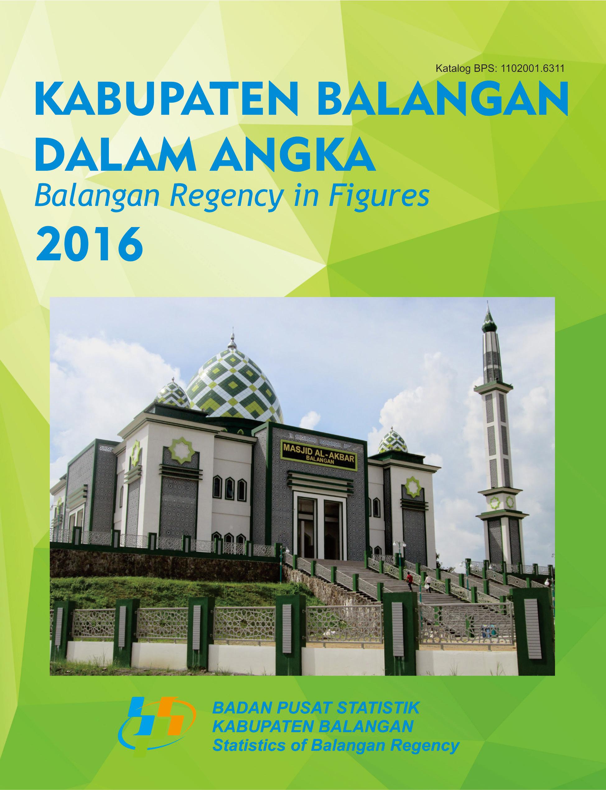 Balangan Regency in Figures 2016