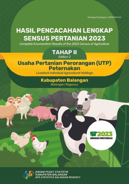 Hasil Pencacahan Lengkap Sensus Pertanian 2023 Tahap II:  Usaha Pertanian Perorangan (UTP) Peternakan Kabupaten Balangan