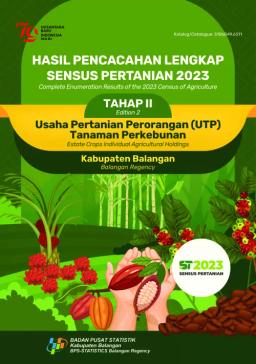 Hasil Pencacahan Lengkap Sensus Pertanian 2023 - Tahap II  Usaha Pertanian Perorangan (UTP) Tanaman Perkebunan Kabupaten Balangan