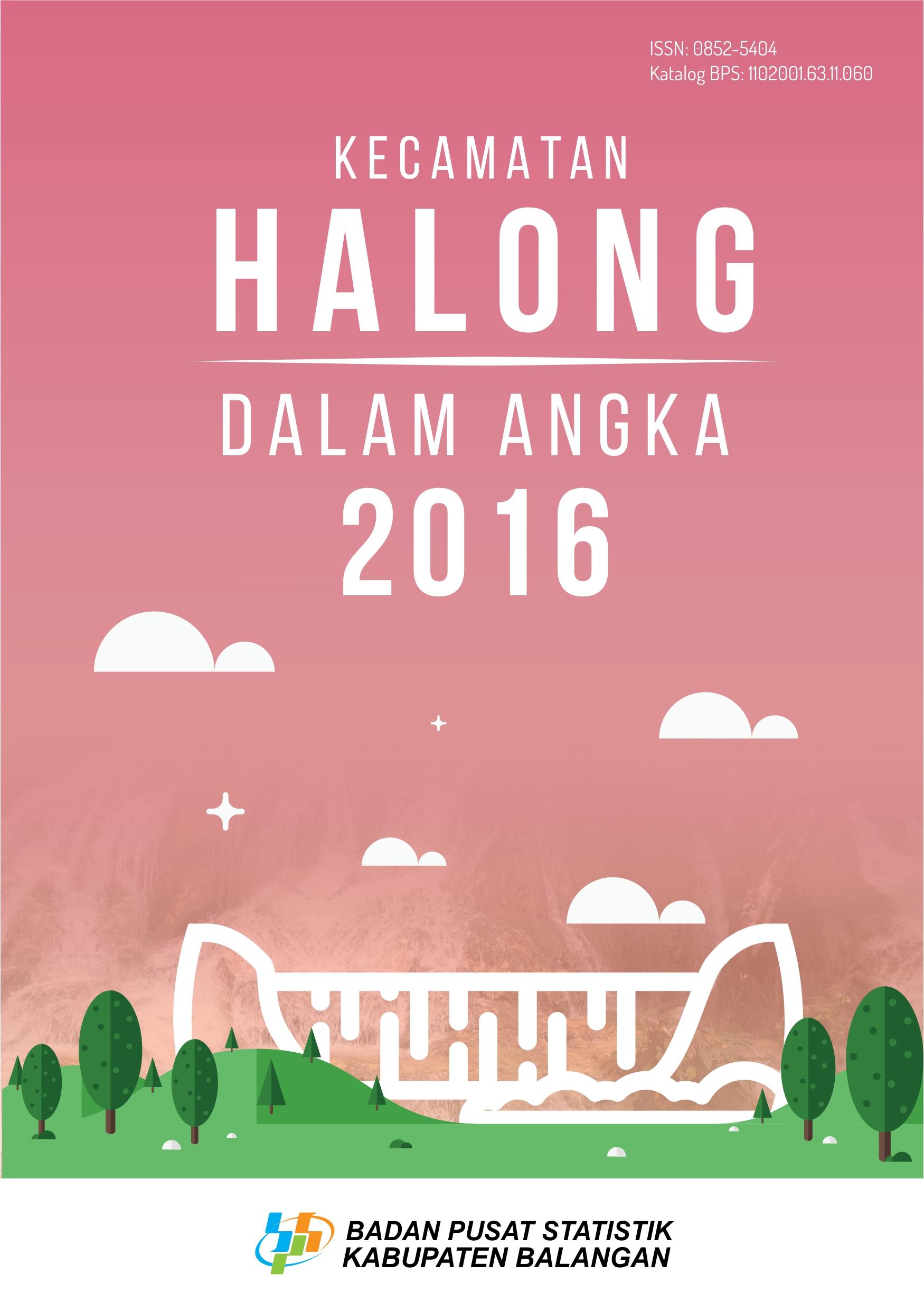 Kecamatan Halong Dalam Angka 2016