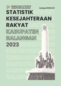 Statistik Kesejahteraan Rakyat Kabupaten Balangan 2023