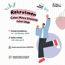 Pengumuman Rekrutmen Calon Mitra Statistik Tahun 2025