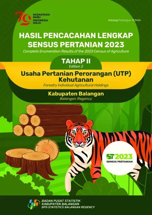 Complete Enumeration Results of the 2023 Census of Agriculture - Edition 2: Forestry Individual Agricultural Holdings Balangan Regency